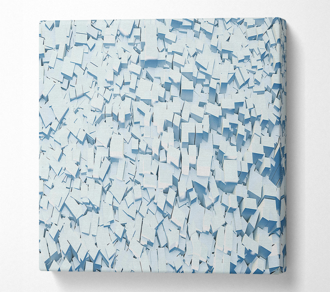  A Canvas Print of Pale Blue Stacks Canvas Art