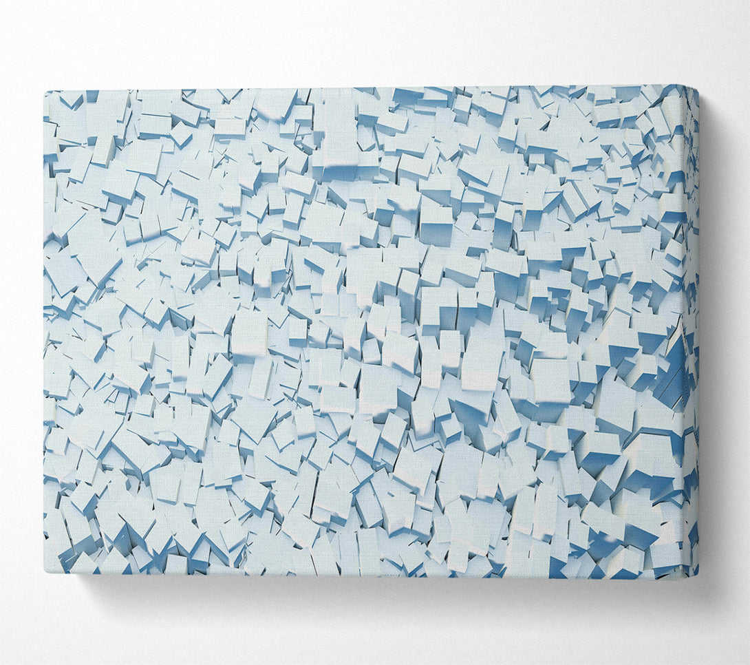  A Canvas Print of Pale Blue Stacks Canvas Art