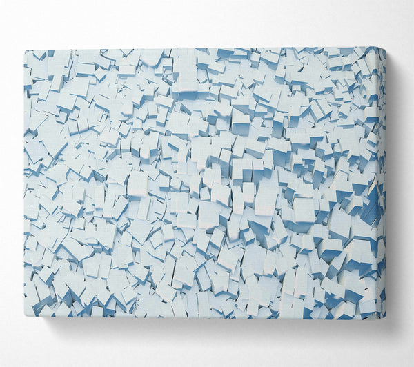  A Canvas Print of Pale Blue Stacks Canvas Art
