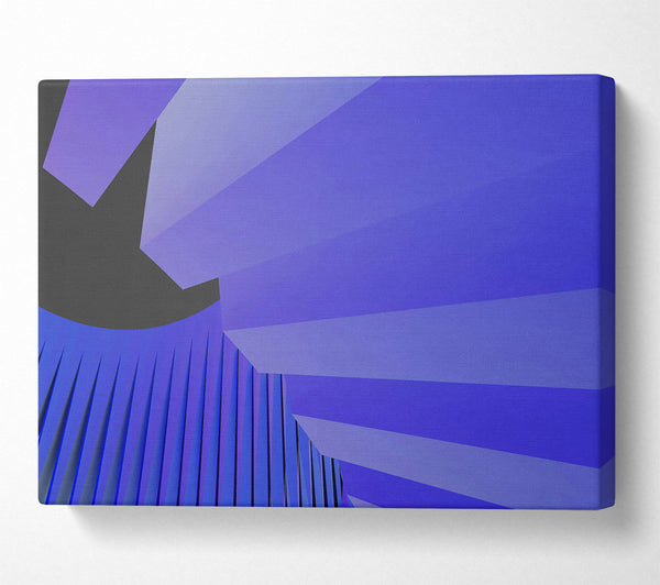  A Canvas Print of Periwinkle Geometric Abstract Canvas Art
