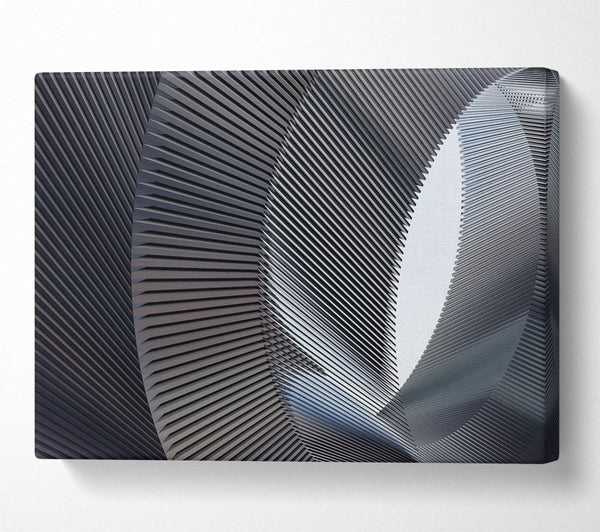  A Canvas Print of Silver Slender Curves Canvas Wall Art