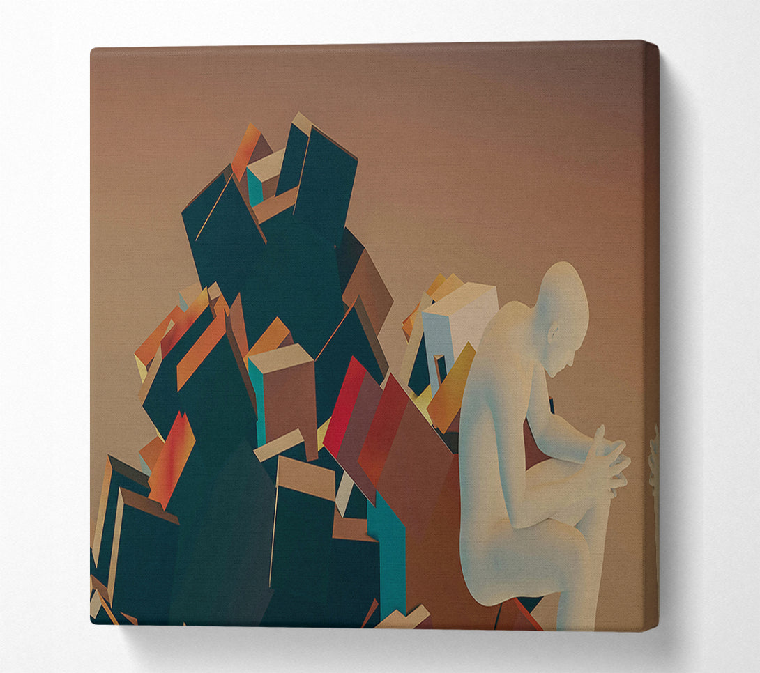  A Canvas Print of The Brown Crumble Canvas Print