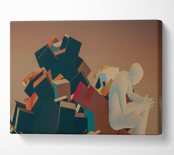  A Canvas Print of The Brown Crumble Canvas Print