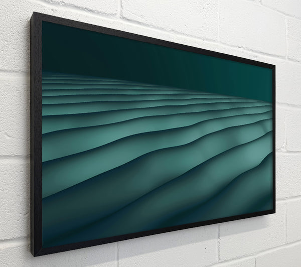 Teal Undulating Landscape
