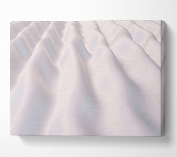  A Canvas Print of White Satin Waves Canvas Wall Art