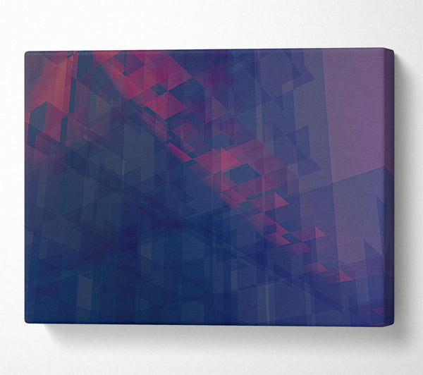  A Canvas Print of Crimson Grid Dream Canvas Print