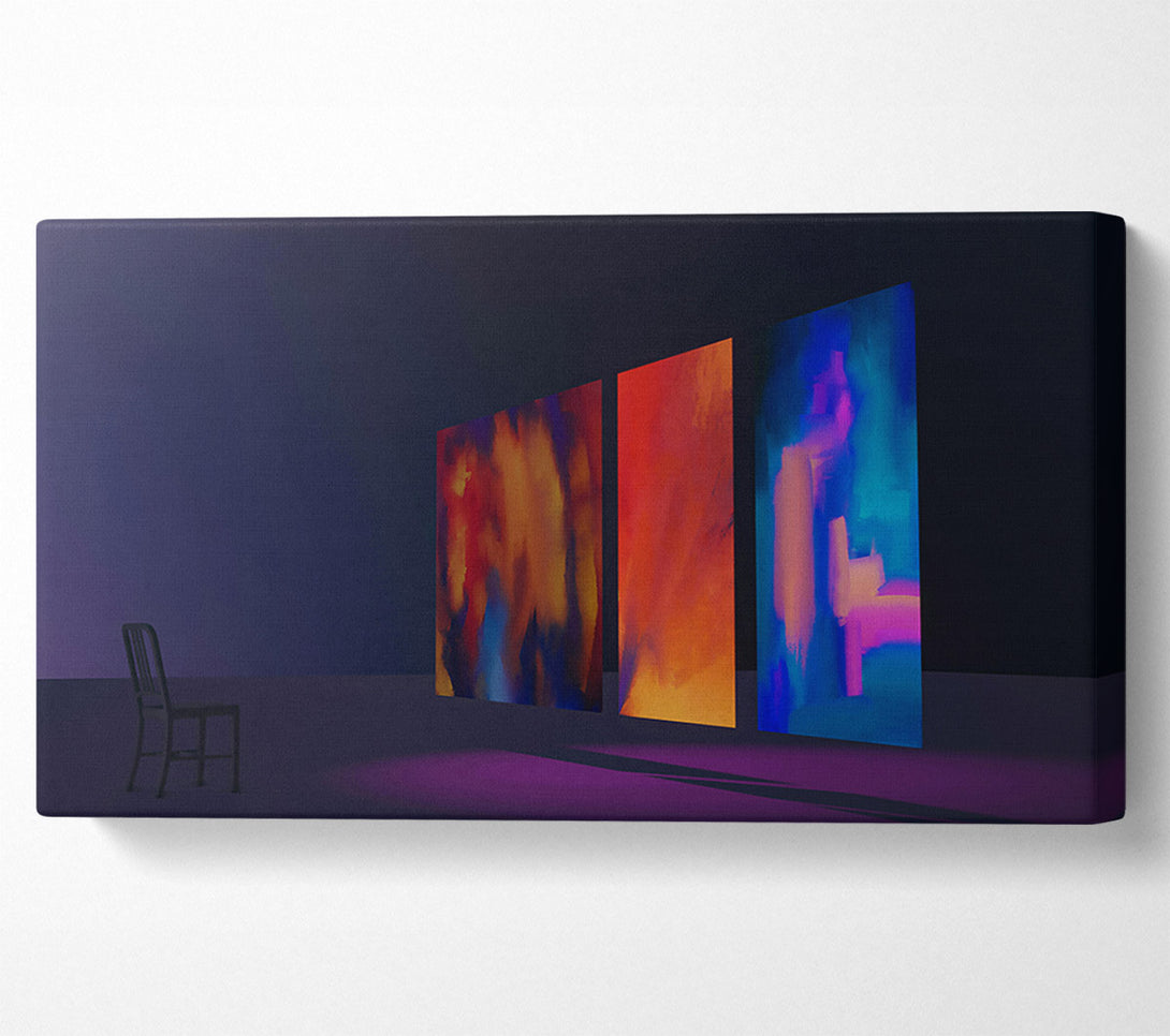  A Canvas Print of Blue Canvas Reflections Canvas Art