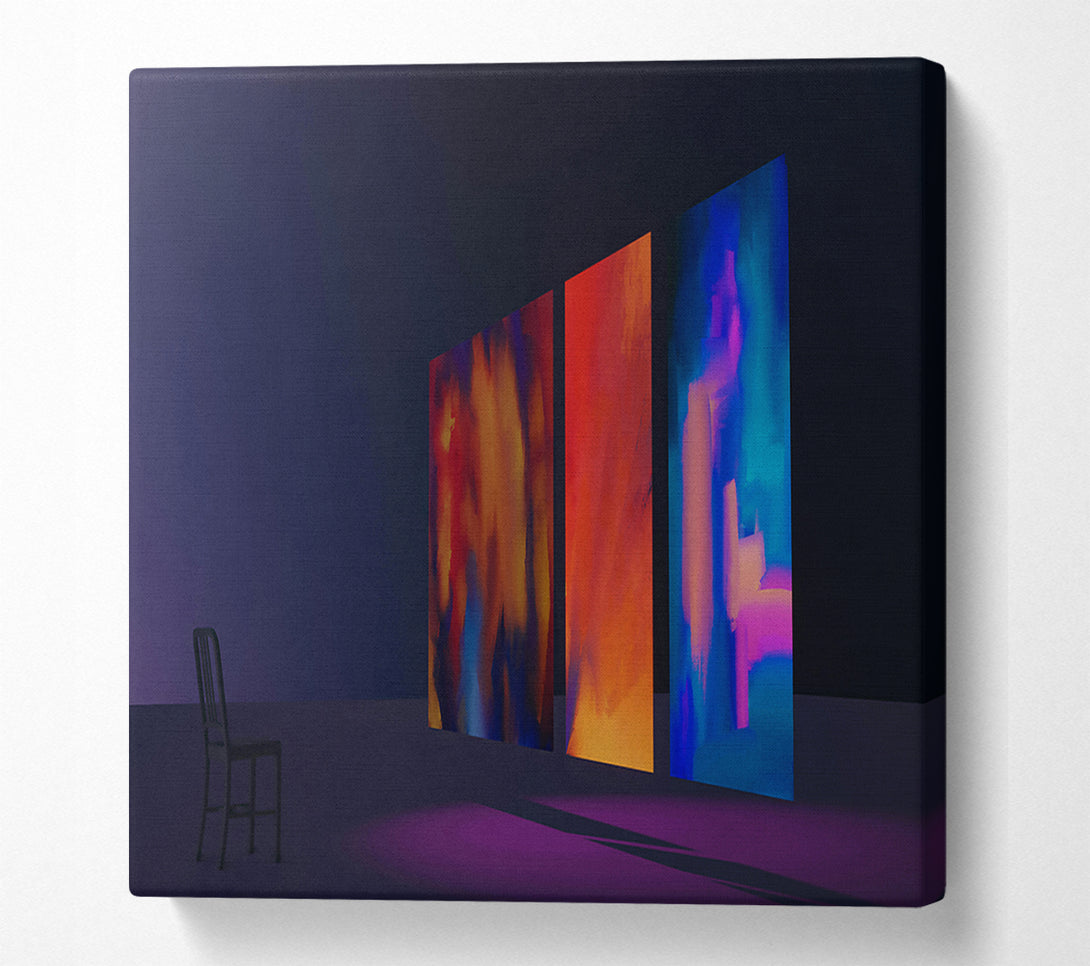  A Canvas Print of Blue Canvas Reflections Canvas Art