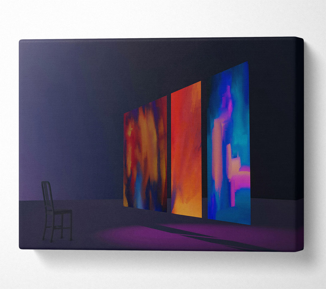  A Canvas Print of Blue Canvas Reflections Canvas Art