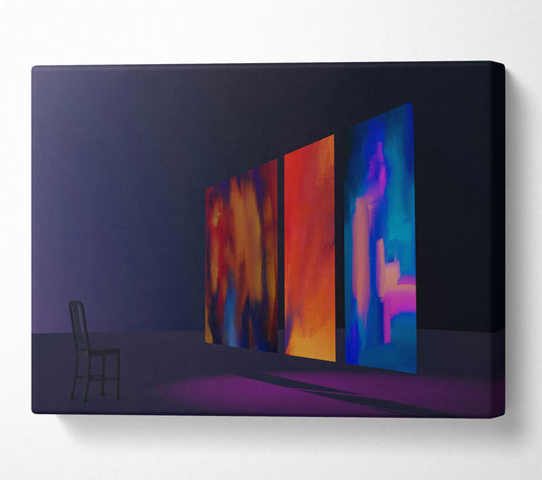  A Canvas Print of Blue Canvas Reflections Canvas Art