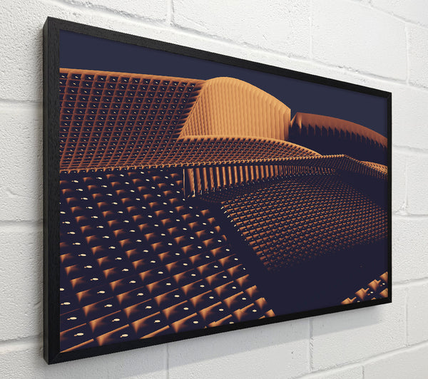 Amber Geometric Landscape