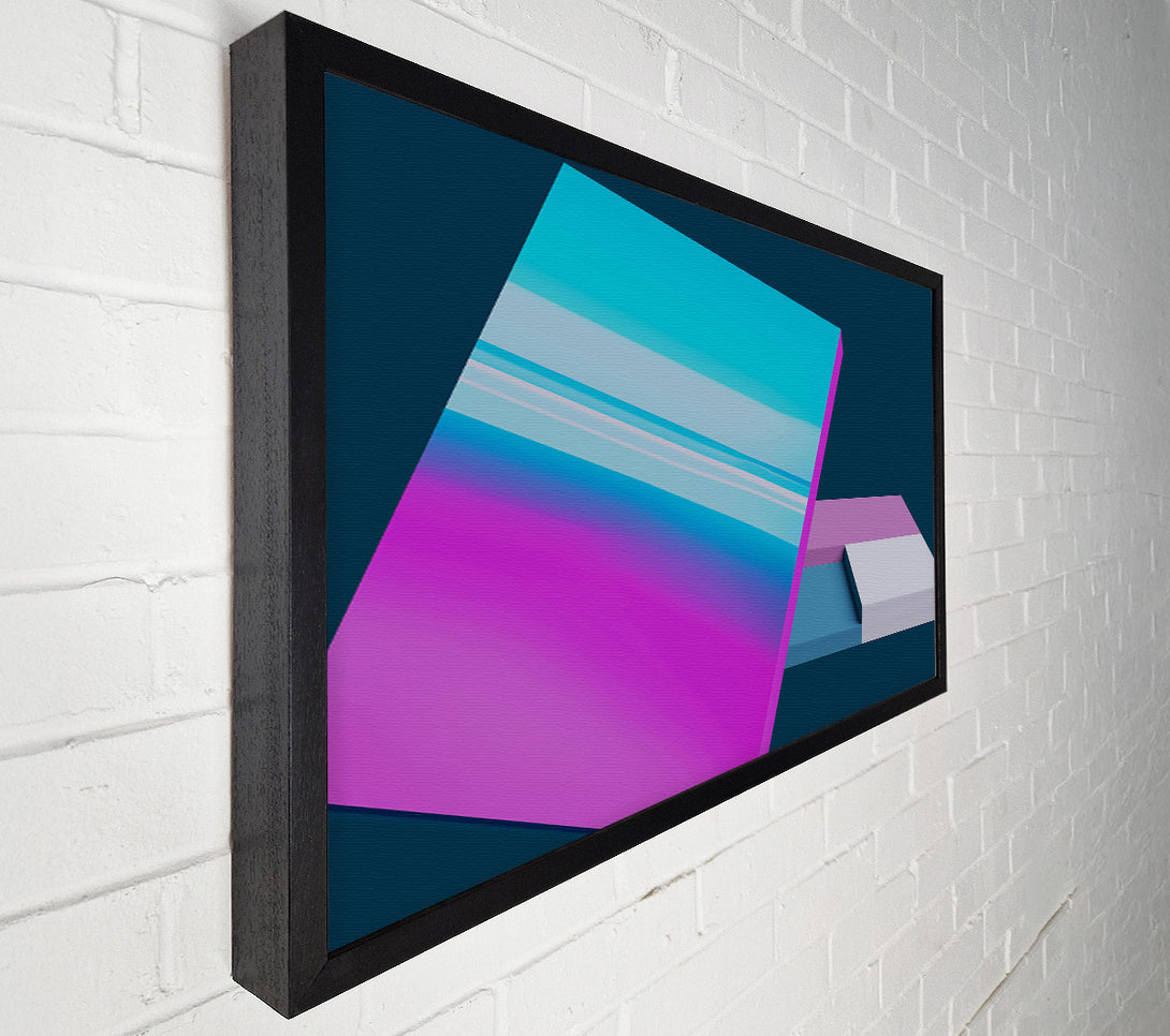  A Canvas Print of Azure Gradient Shift Canvas Art