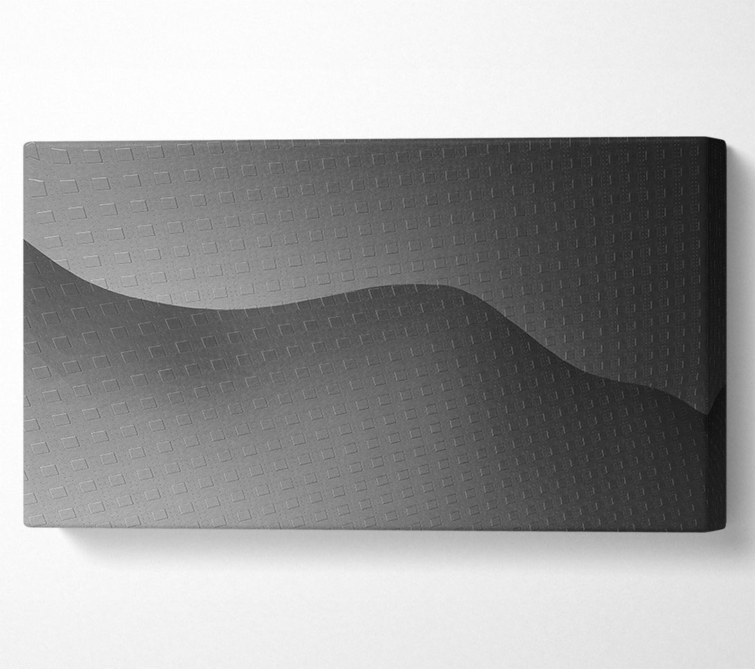  A Canvas Print of Gray Gridded Wave Canvas Wall Art