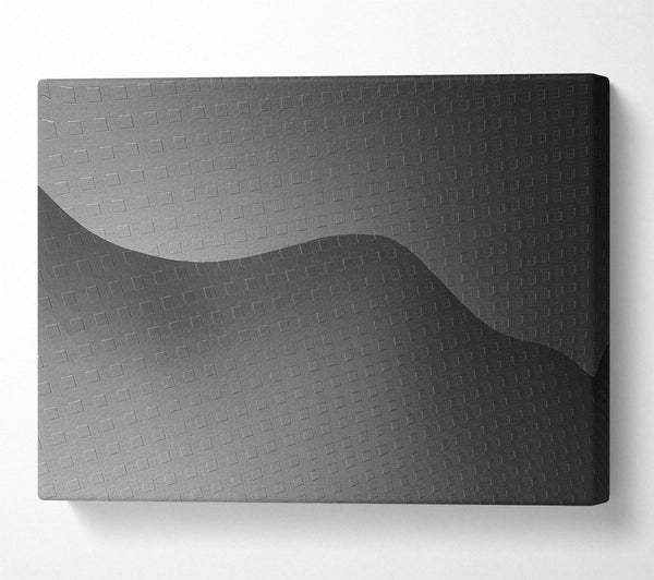  A Canvas Print of Gray Gridded Wave Canvas Wall Art