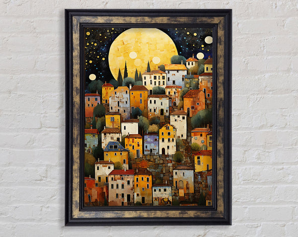 Sunset Village Framed Print