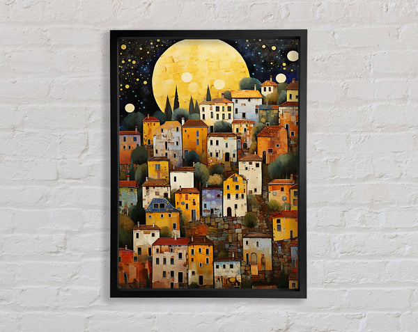 Sunset Village Framed Print