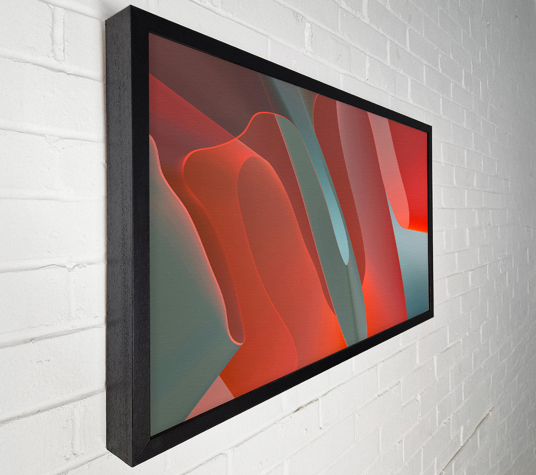  A Canvas Print of Coral Abstract Forms Canvas Print