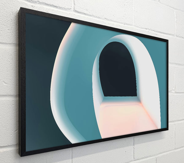 Teal Abstract Archway