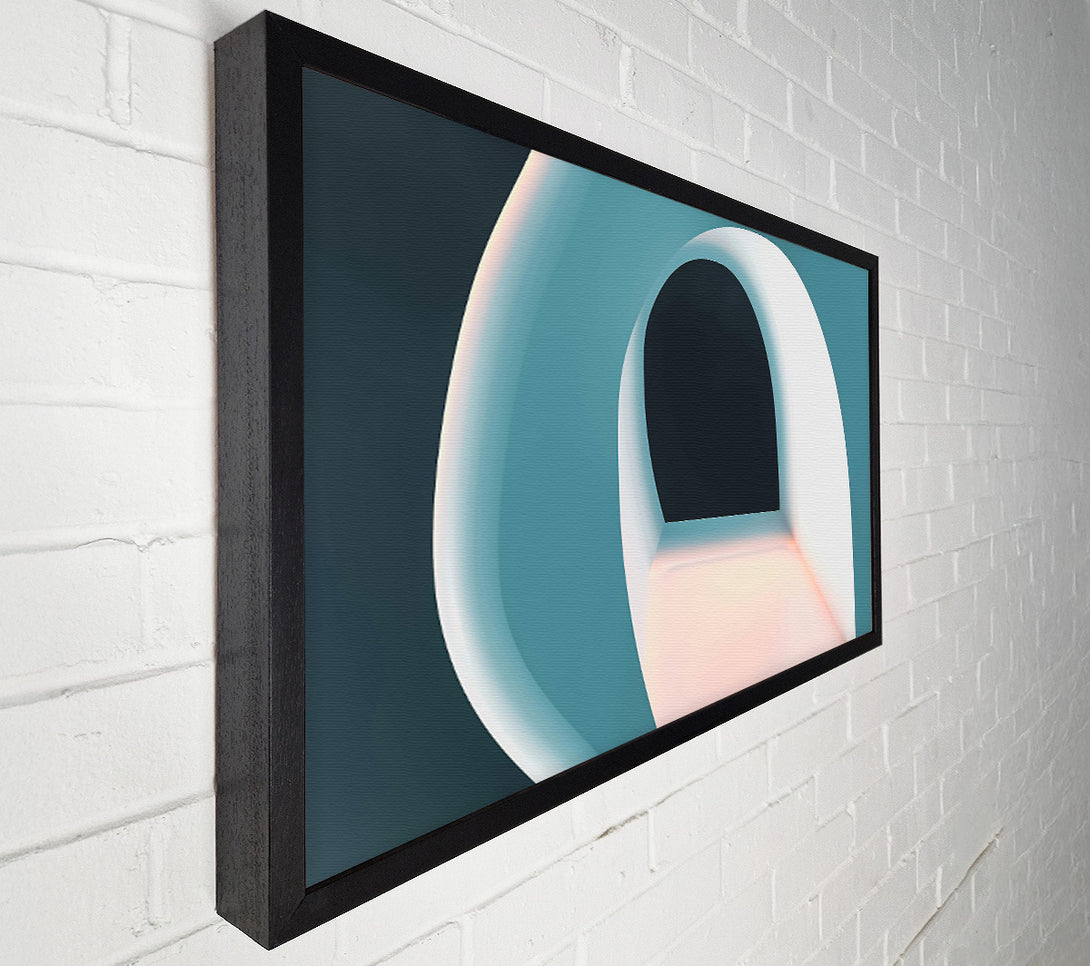  A Canvas Print of Teal Abstract Archway Canvas Wall Art