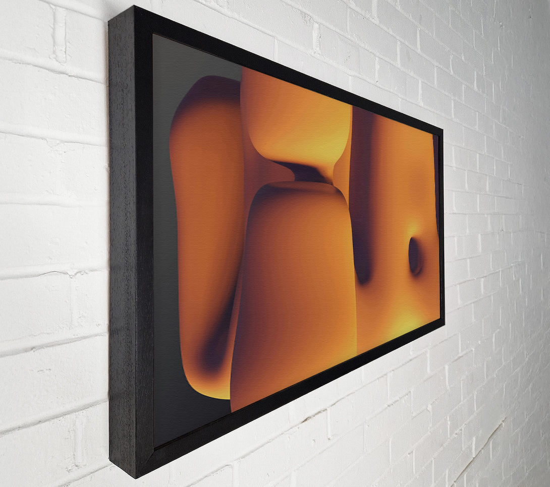  A Canvas Print of Amber Abstract Forms Canvas Print