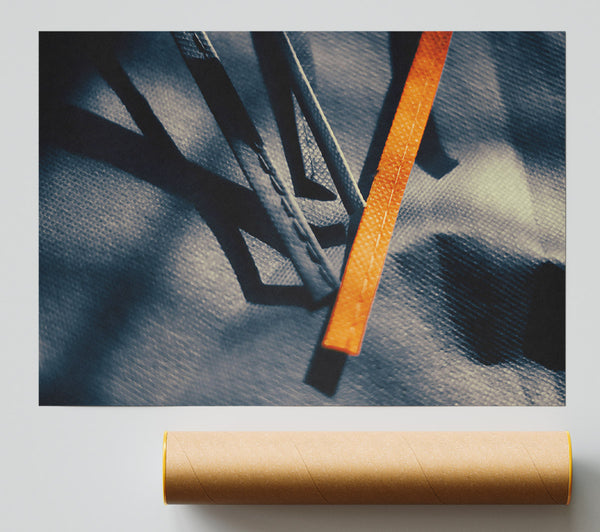 Orange Shadows On Gray