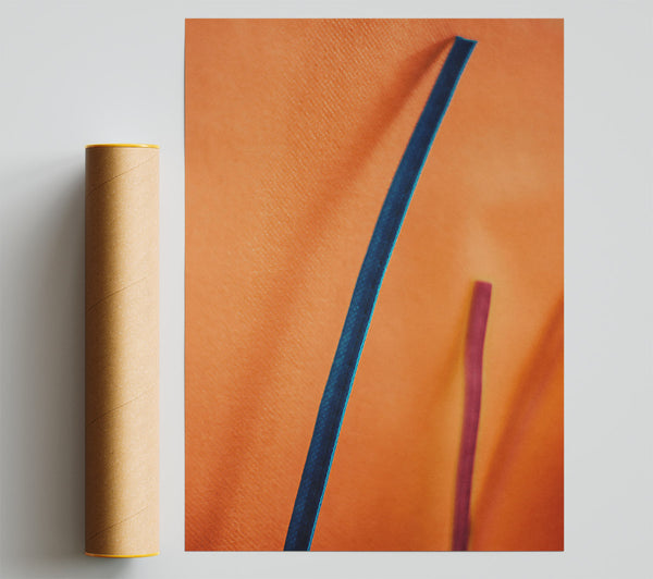 Orange Line Abstract