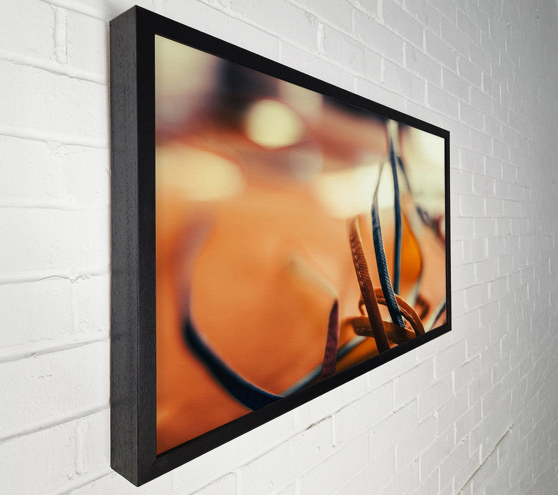  A Canvas Print of Tangled Orange Threads Canvas Art