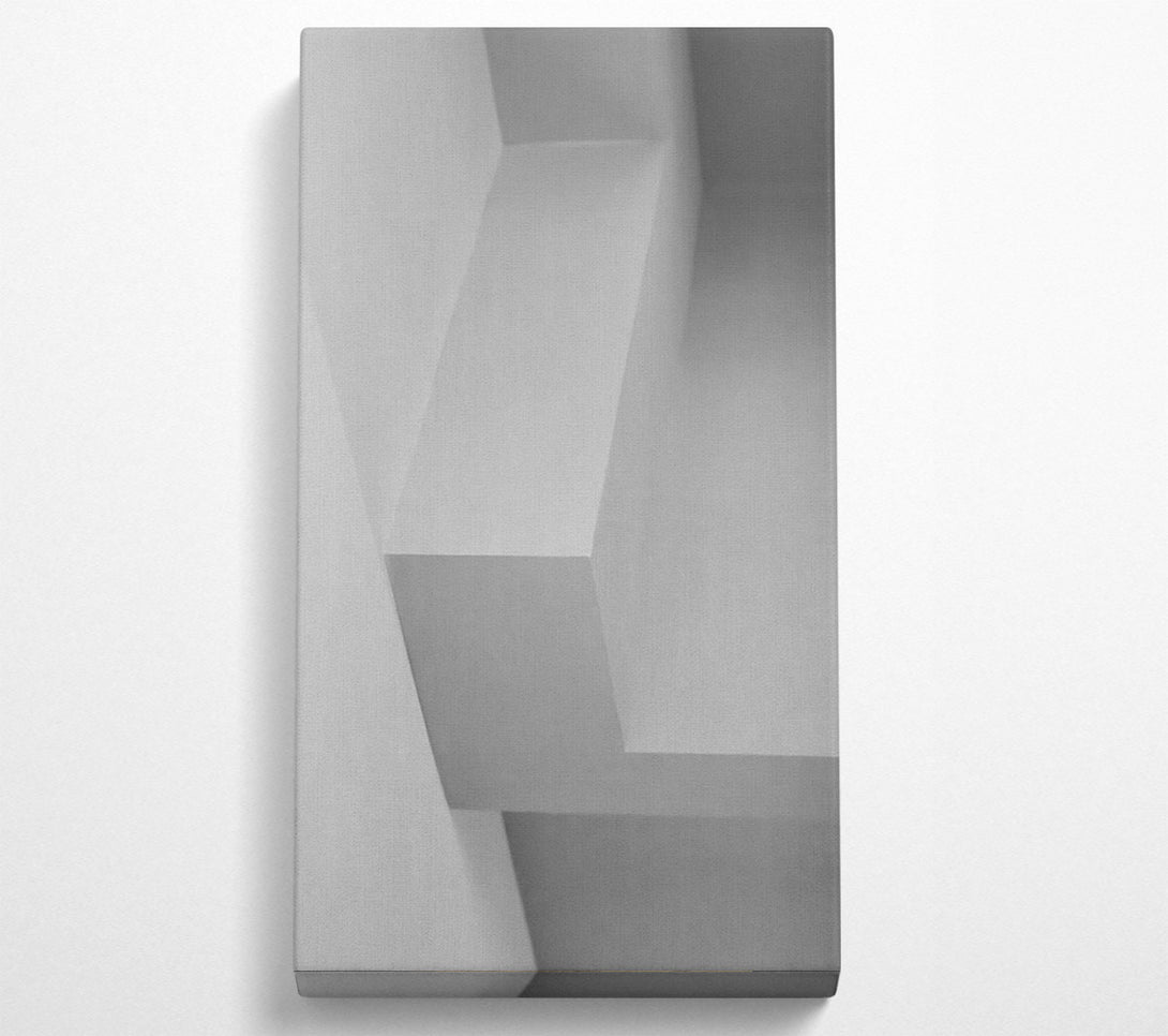  A Canvas Print of White Geometric Shadows Canvas Art