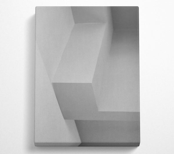  A Canvas Print of White Geometric Shadows Canvas Art