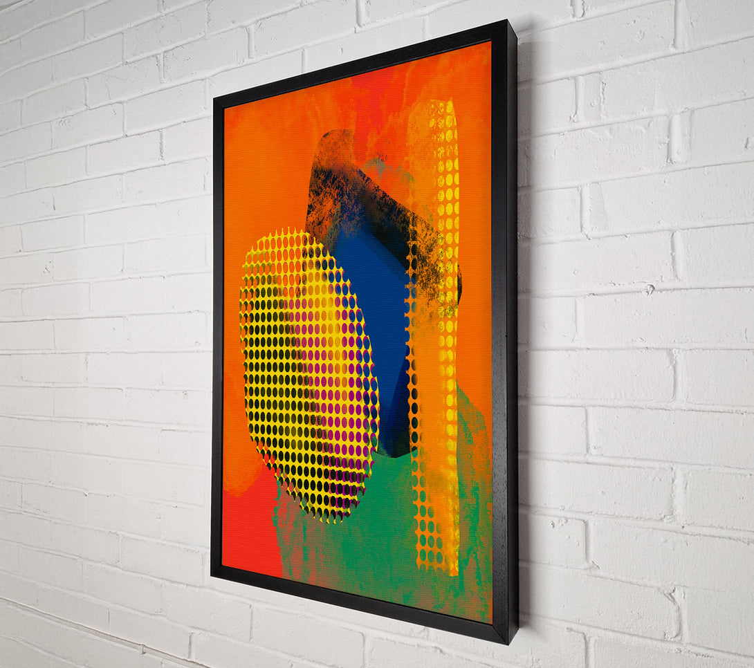  A Canvas Print of Orange Dotted Dreams Canvas Art