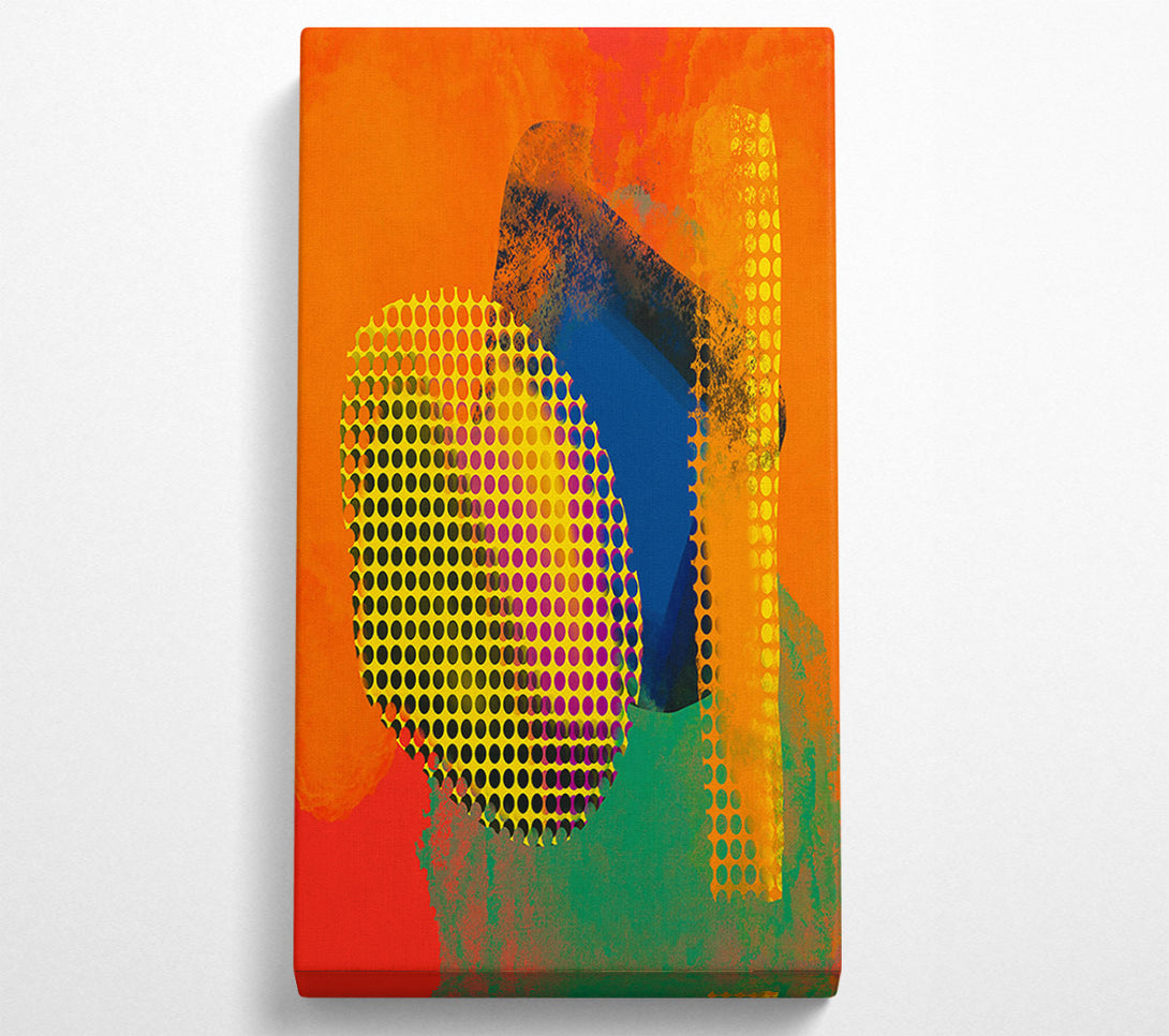  A Canvas Print of Orange Dotted Dreams Canvas Art