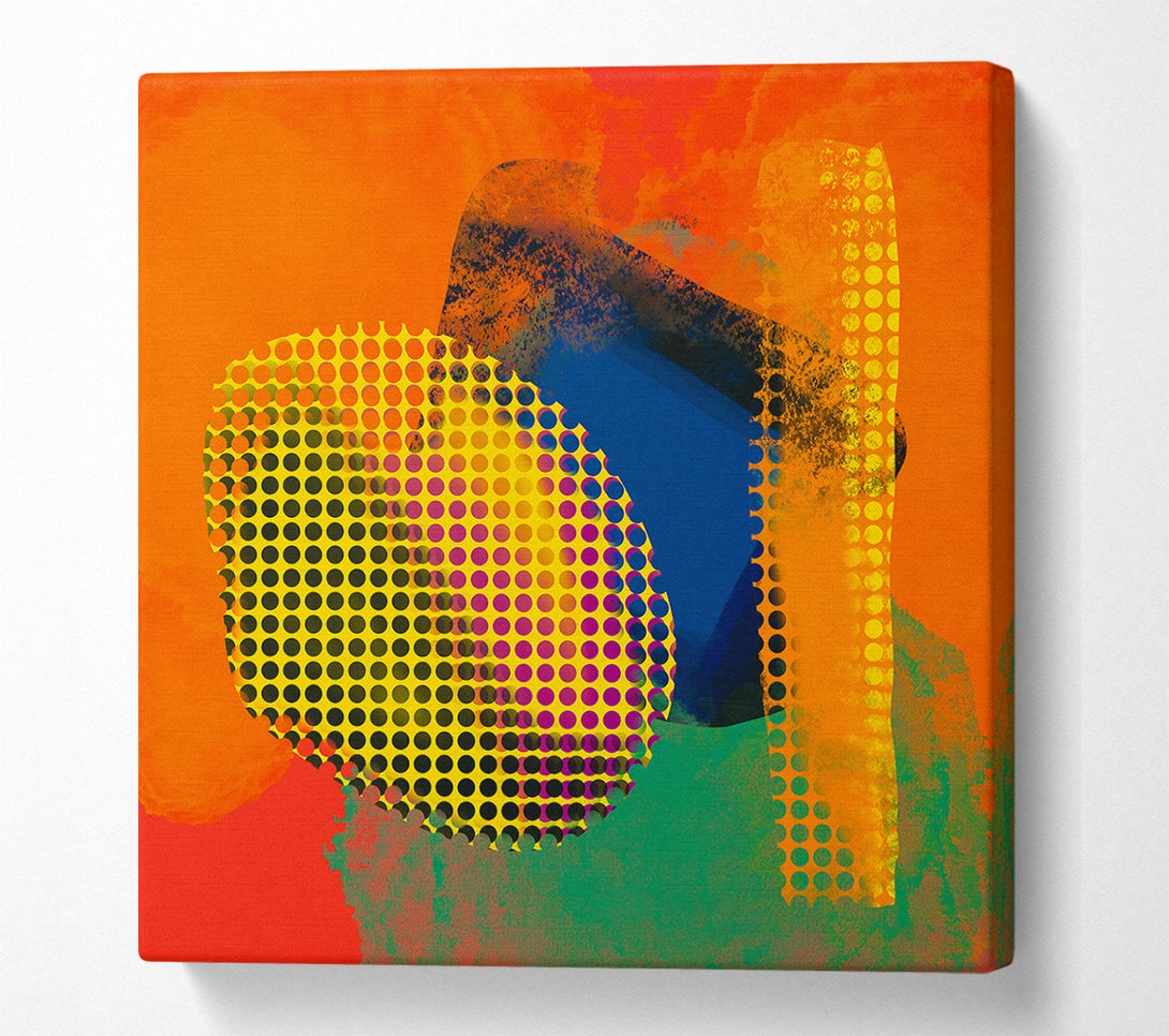  A Canvas Print of Orange Dotted Dreams Canvas Art