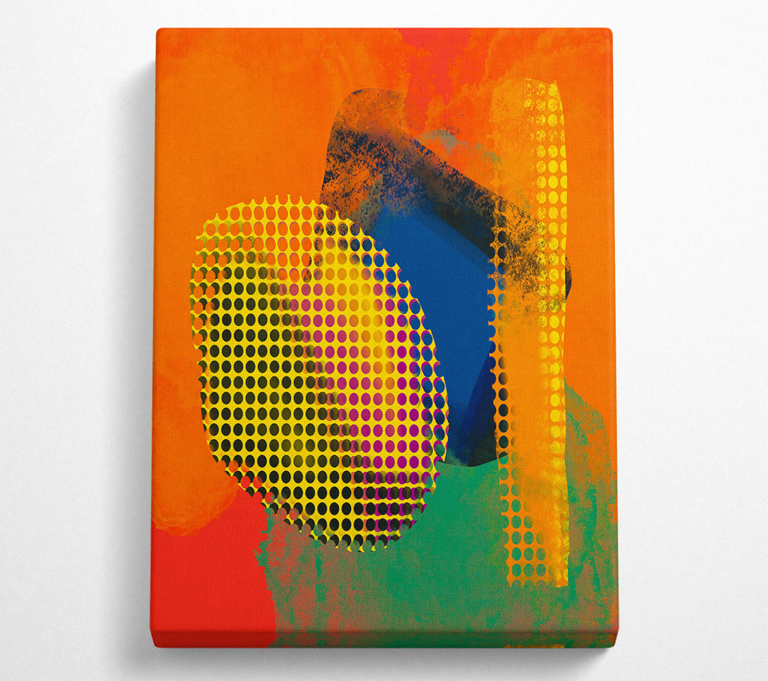  A Canvas Print of Orange Dotted Dreams Canvas Art