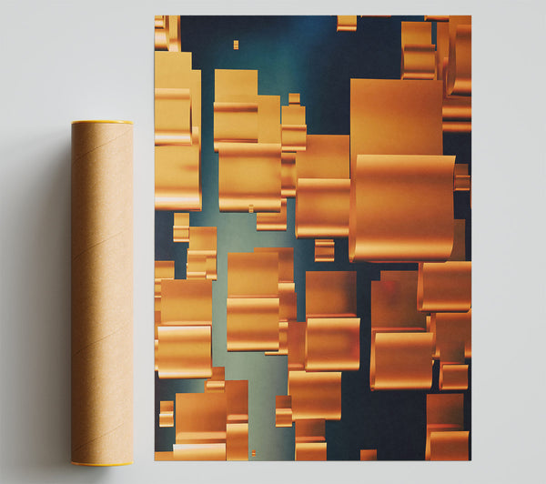 Amber Geometric Forms