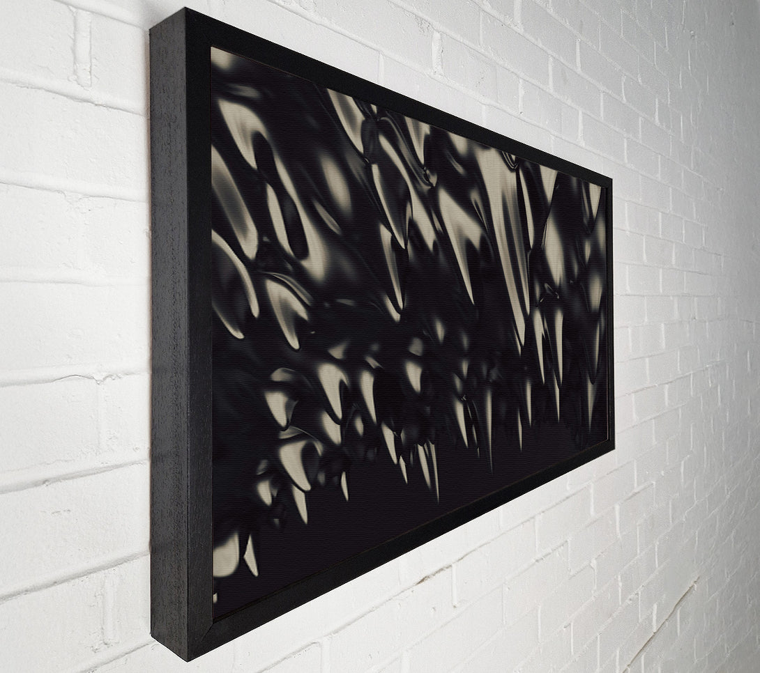  A Canvas Print of Black Liquid Drips Canvas Print