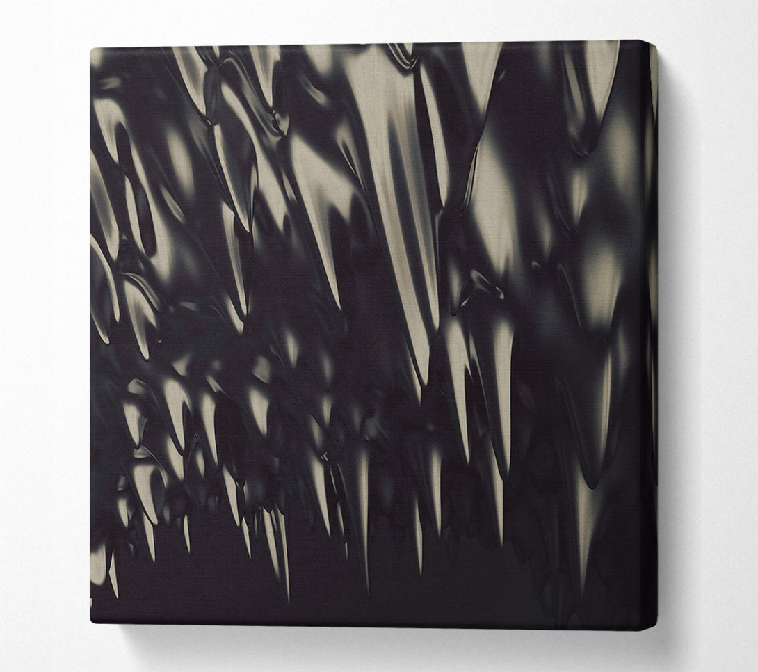  A Canvas Print of Black Liquid Drips Canvas Print