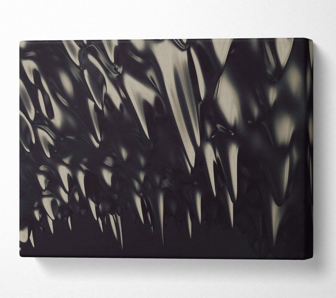  A Canvas Print of Black Liquid Drips Canvas Print