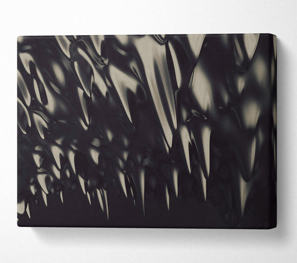  A Canvas Print of Black Liquid Drips Canvas Print