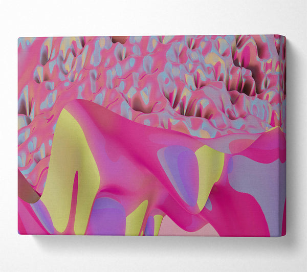  A Canvas Print of Pink Abstract Landscape Canvas Wall Art