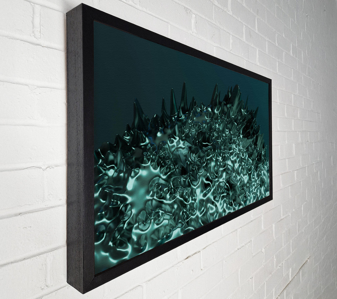  A Canvas Print of Teal Abstract Formation Canvas Art