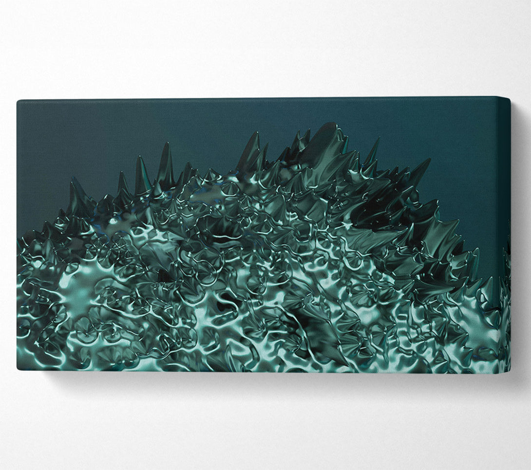  A Canvas Print of Teal Abstract Formation Canvas Art