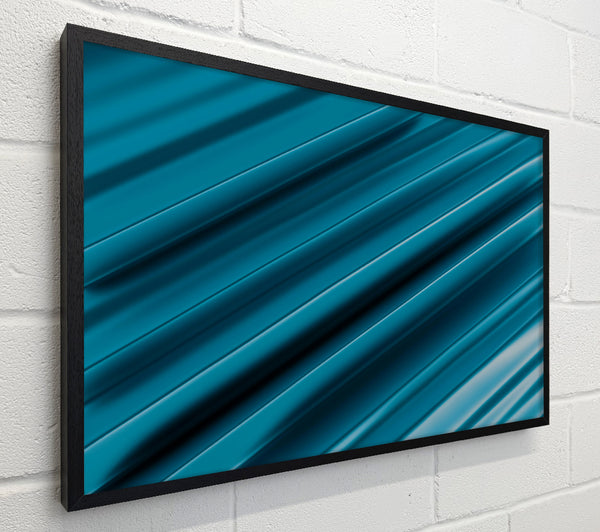 Teal Diagonal Stripes