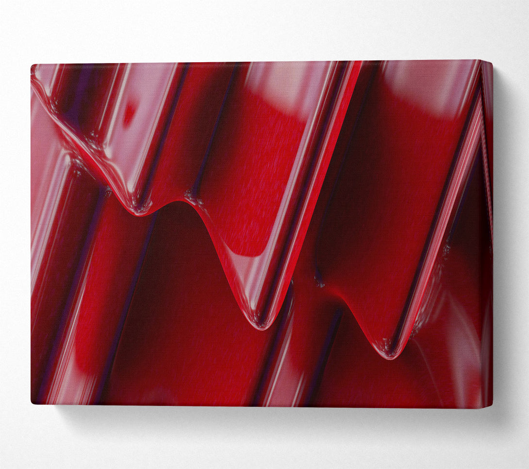  A Canvas Print of Crimson Abstract Flow Canvas Wall Art