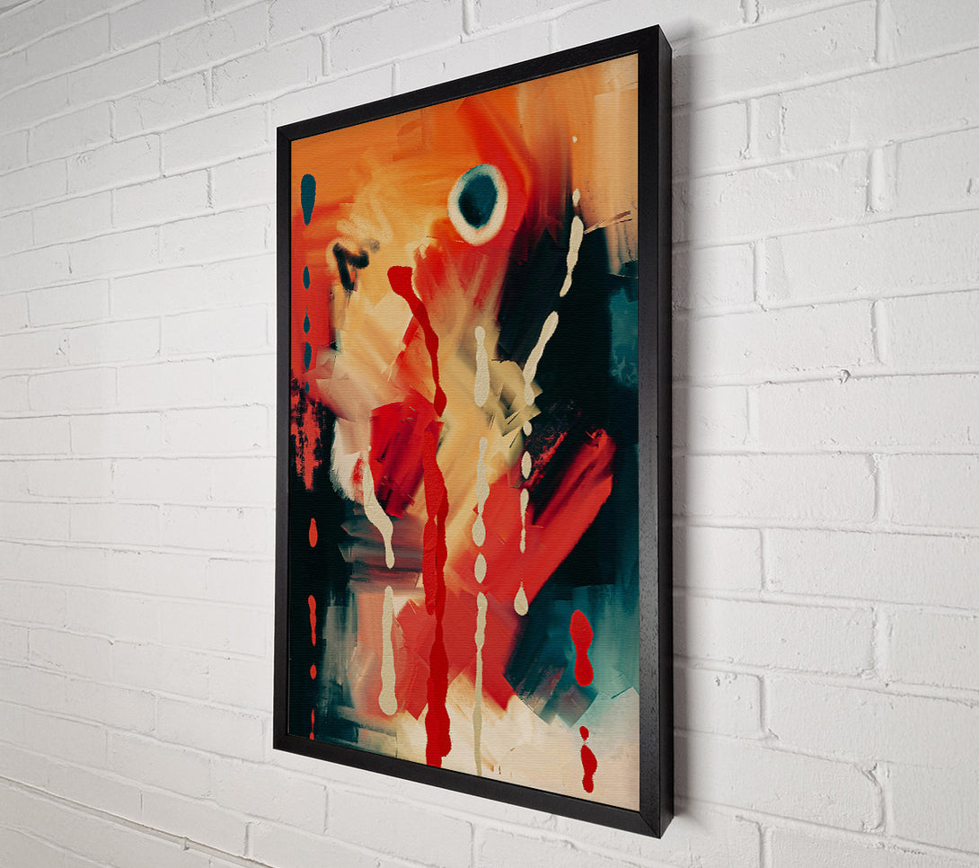  A Canvas Print of Crimson Splashes Of Life Canvas Print