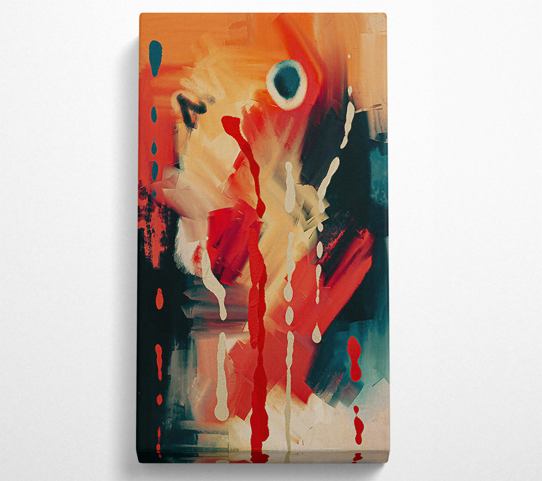  A Canvas Print of Crimson Splashes Of Life Canvas Print