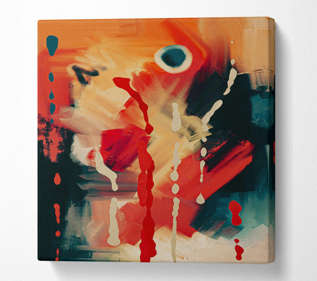  A Canvas Print of Crimson Splashes Of Life Canvas Print