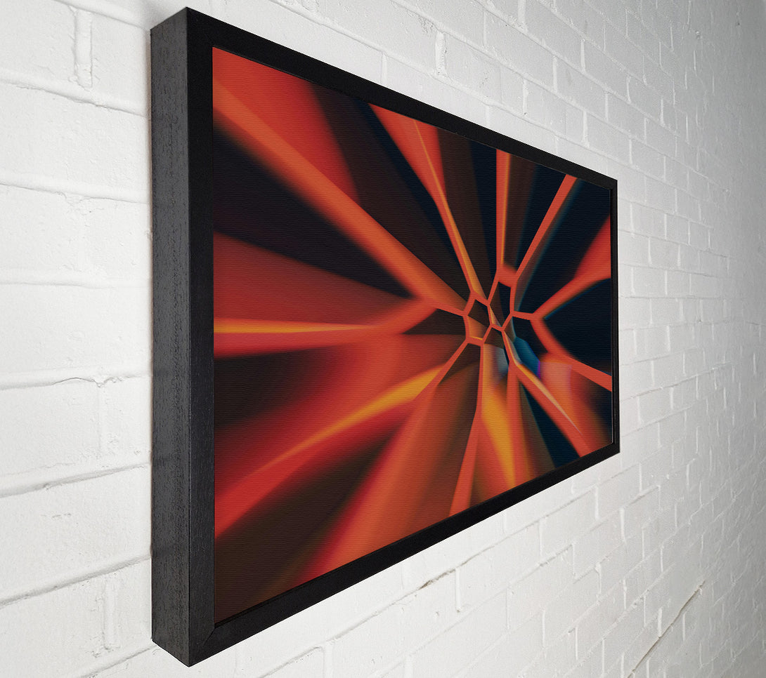  A Canvas Print of Crimson Geometric Lines Canvas Print