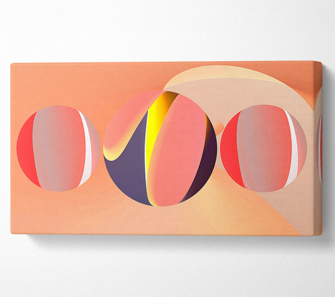  A Canvas Print of Coral Sphere Symphony Canvas Art