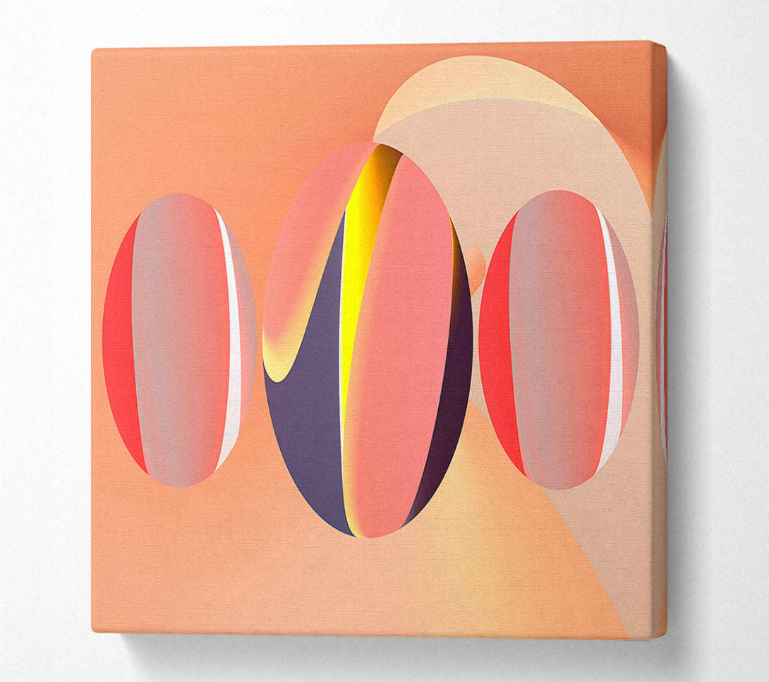  A Canvas Print of Coral Sphere Symphony Canvas Art