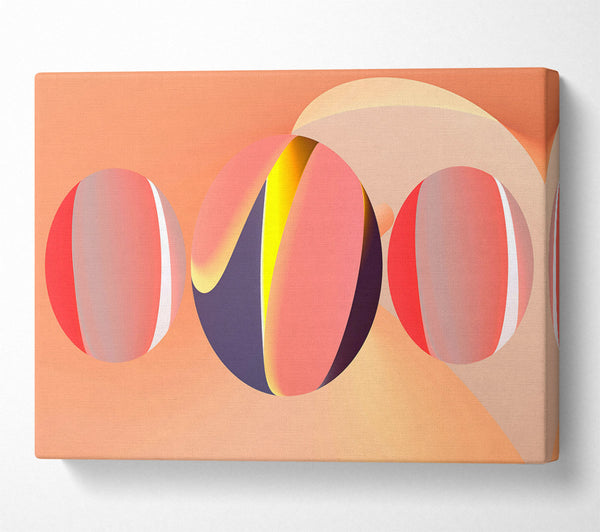  A Canvas Print of Coral Sphere Symphony Canvas Art